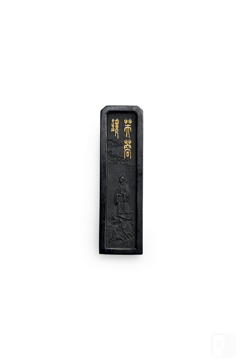 清 初吴天章制 芙蓉镜墨 - 图3
